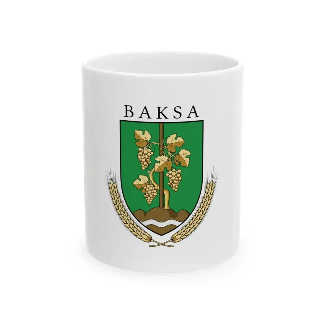 Flag of Baksa Hungary (Hungary) White Coffee Mug 11oz - Go Mug Yourself