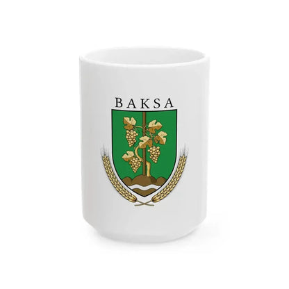 Flag of Baksa Hungary (Hungary) White Coffee Mug 15oz - Go Mug Yourself