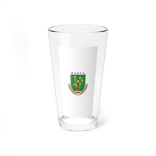 Flag of Baksa Hungary vertical (Hungary) Pint Glass 16oz 16oz - Go Mug Yourself