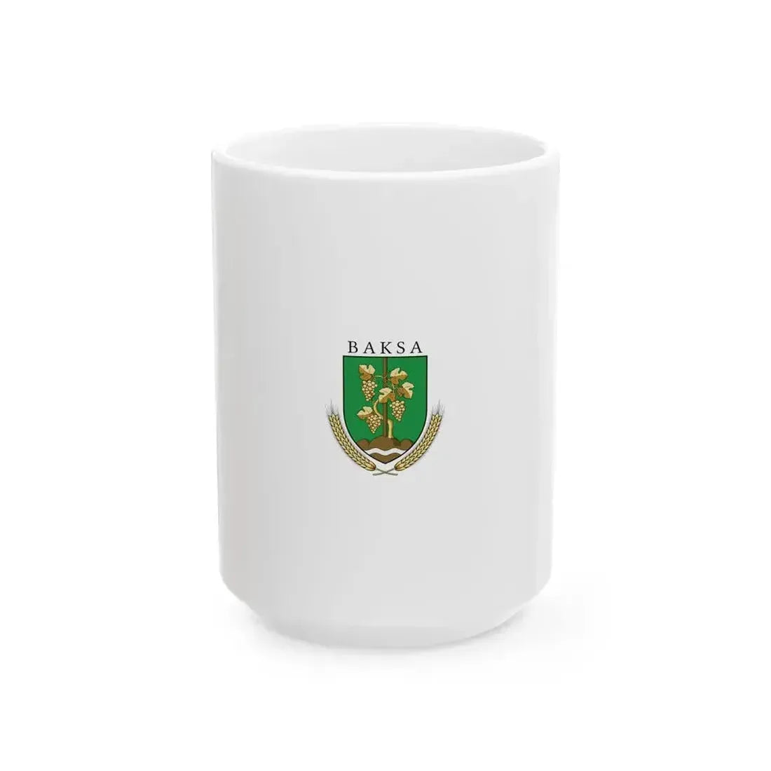 Flag of Baksa Hungary vertical (Hungary) White Coffee Mug 15oz - Go Mug Yourself