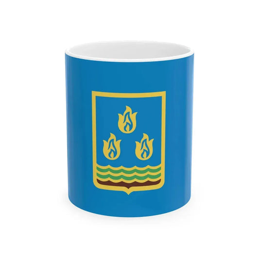 Flag of Baku Azerbaijan (Azerbaijan) White Coffee Mug 11oz - Go Mug Yourself