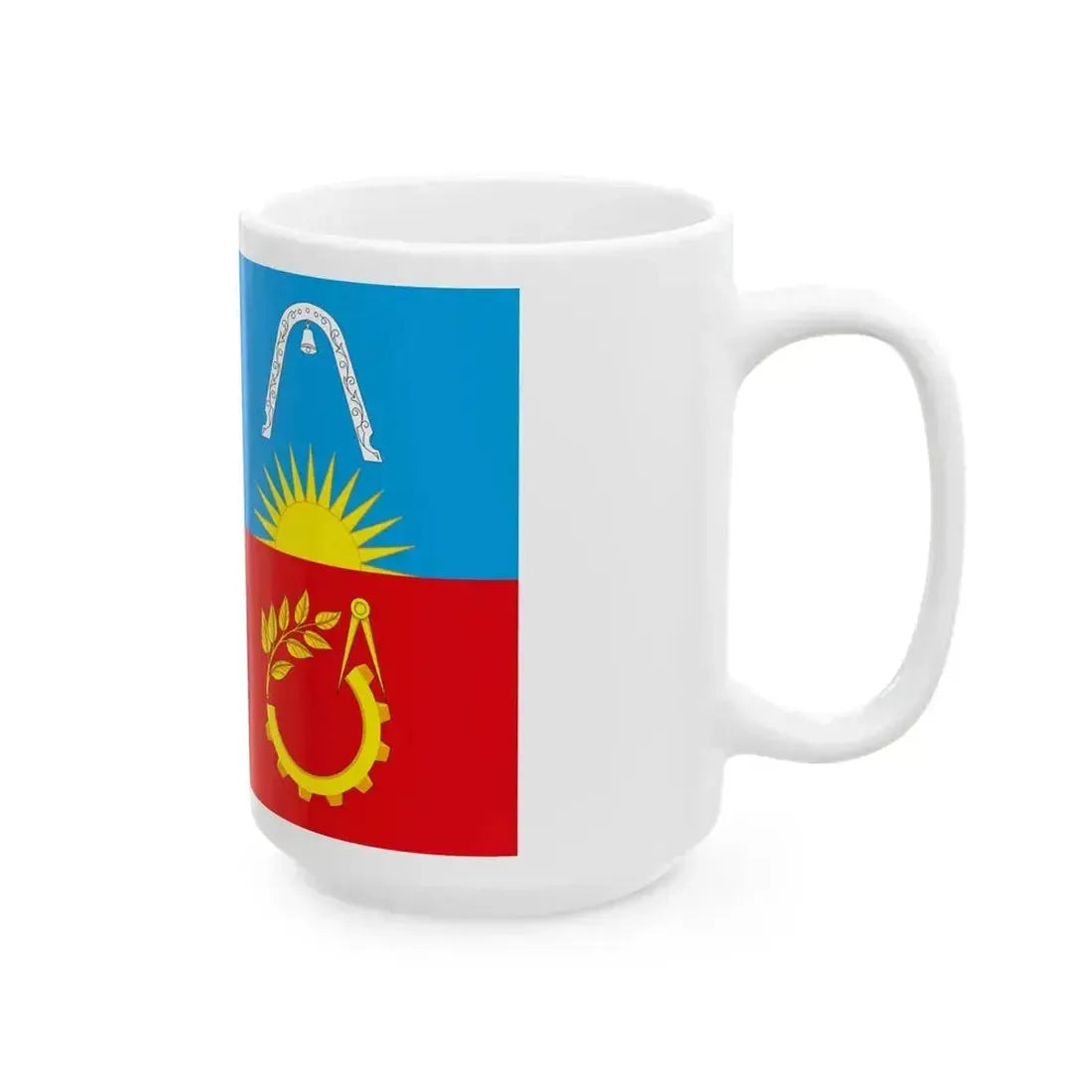 Flag of Balashikha (Russia) White Coffee Mug - Go Mug Yourself