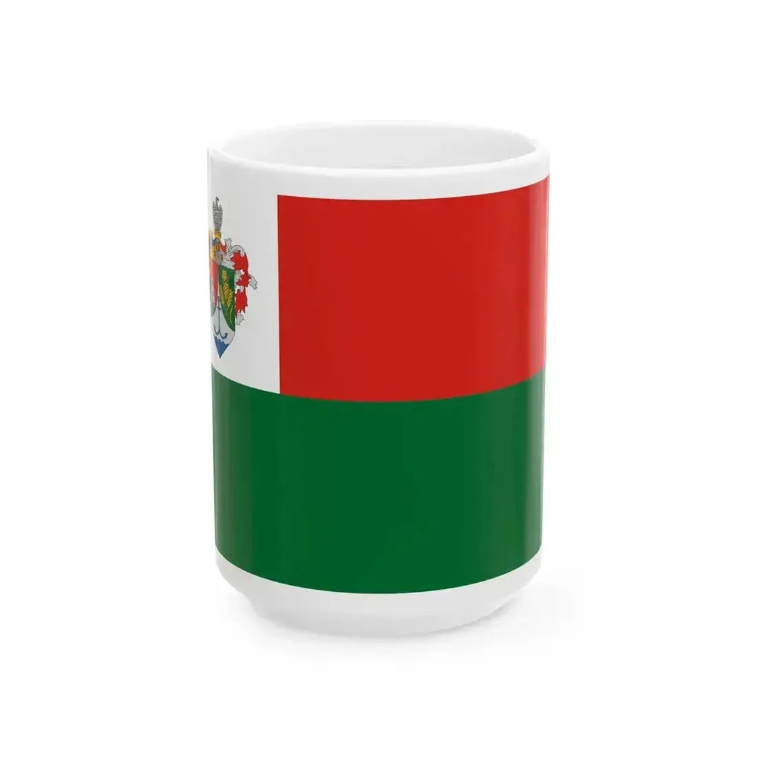 Flag of Balatonlelle (Hungary) White Coffee Mug 15oz - Go Mug Yourself