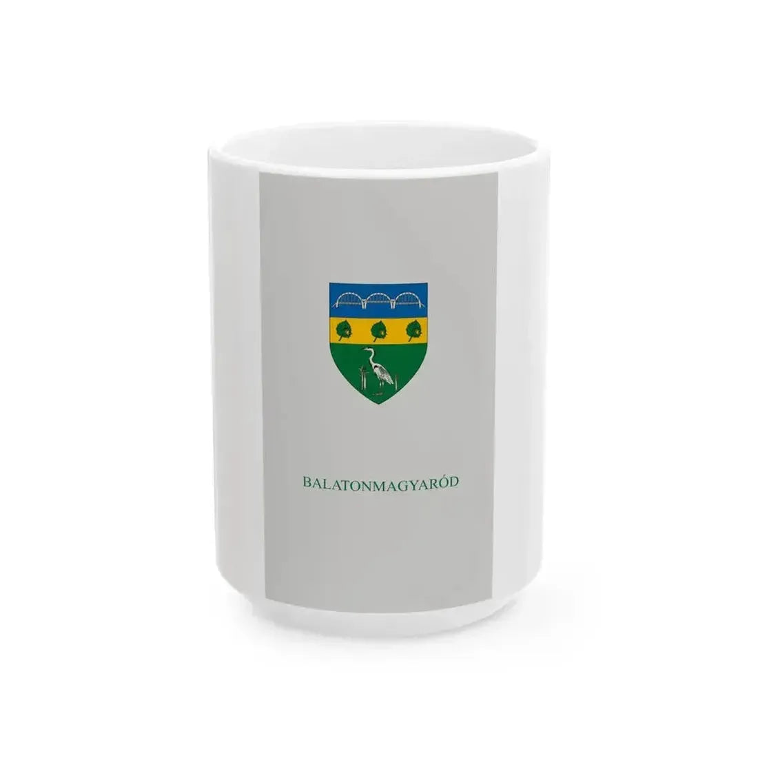 Flag of Balatonmagyarod (Hungary) White Coffee Mug 15oz - Go Mug Yourself