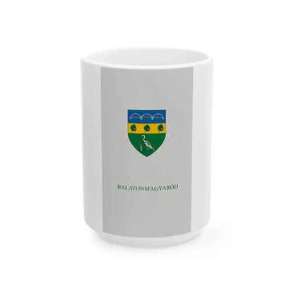 Flag of Balatonmagyarod (Hungary) White Coffee Mug 15oz - Go Mug Yourself