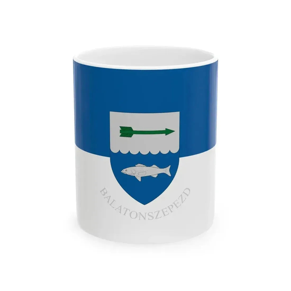 Flag of Balatonszepezd (Hungary) White Coffee Mug 11oz - Go Mug Yourself