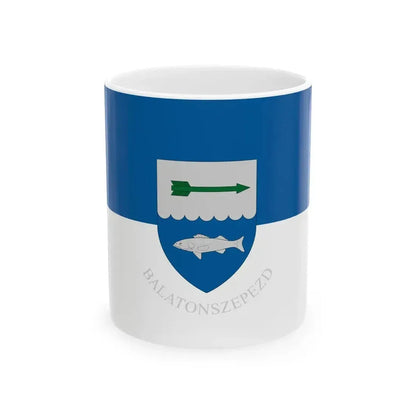 Flag of Balatonszepezd (Hungary) White Coffee Mug 11oz - Go Mug Yourself