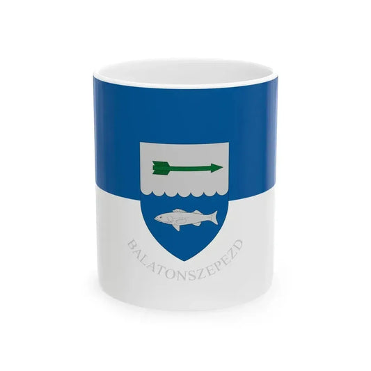Flag of Balatonszepezd (Hungary) White Coffee Mug 11oz - Go Mug Yourself