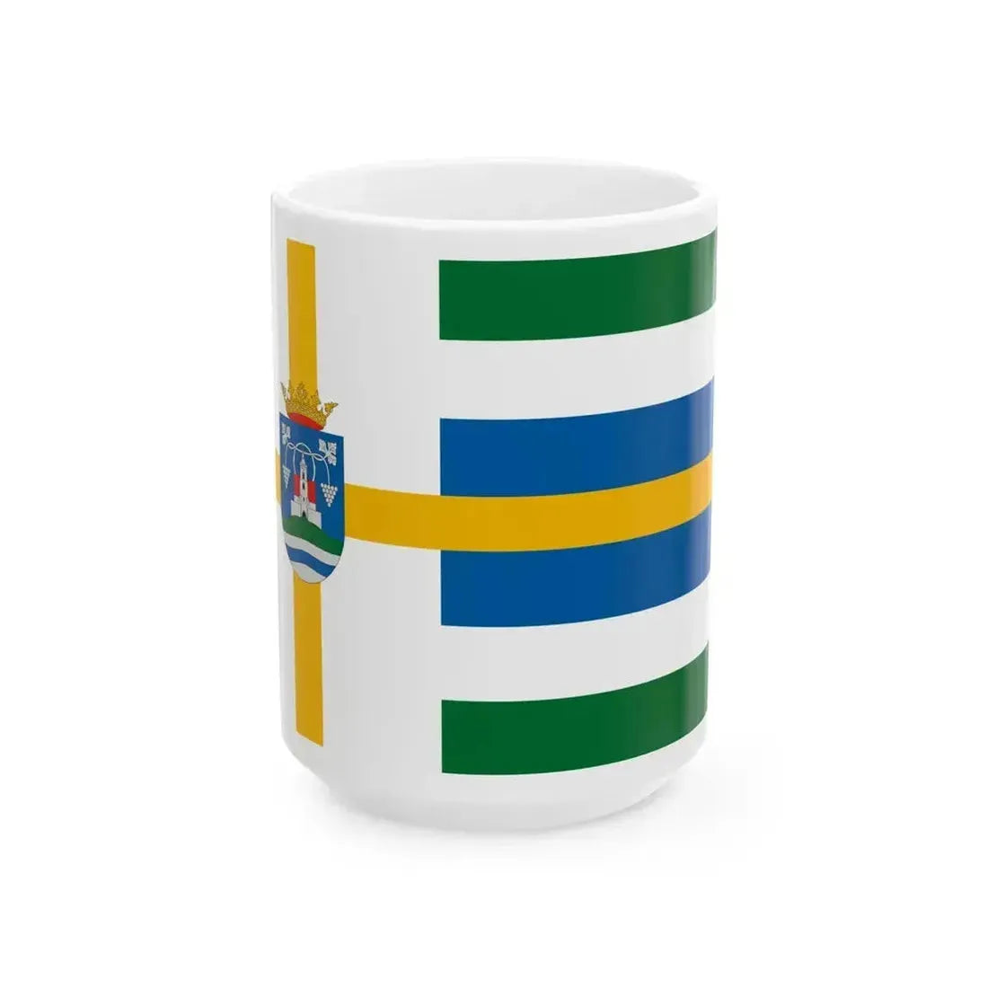 Flag of Balatonszolos (Hungary) White Coffee Mug 15oz - Go Mug Yourself