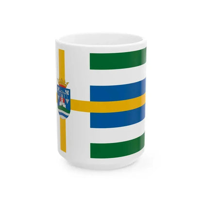 Flag of Balatonszolos (Hungary) White Coffee Mug 15oz - Go Mug Yourself