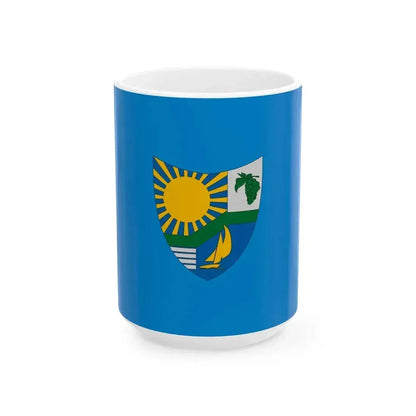 Flag of Balatonvilagos (Hungary) White Coffee Mug 15oz - Go Mug Yourself