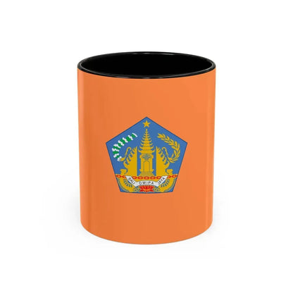 Flag of Bali Indonesia - Accent Coffee Mug 11oz Black - Go Mug Yourself