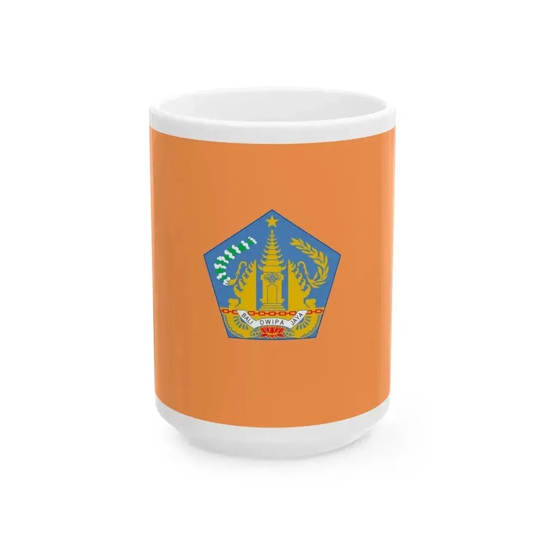 Flag of Bali Indonesia - White Coffee Mug 15oz - Go Mug Yourself