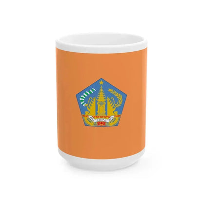 Flag of Bali Indonesia - White Coffee Mug 15oz - Go Mug Yourself