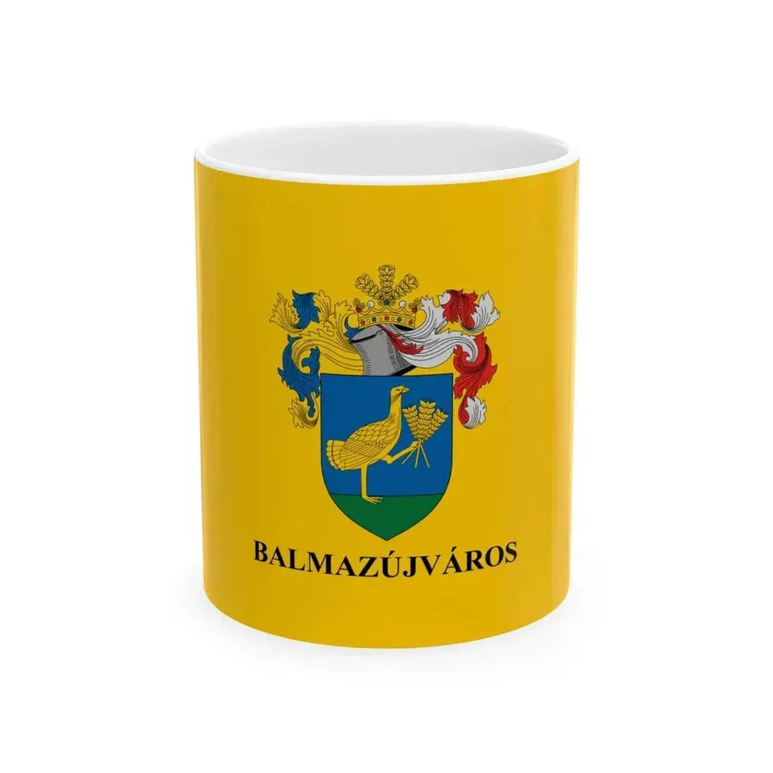Flag of Balmazujvaros (Hungary) White Coffee Mug 11oz - Go Mug Yourself