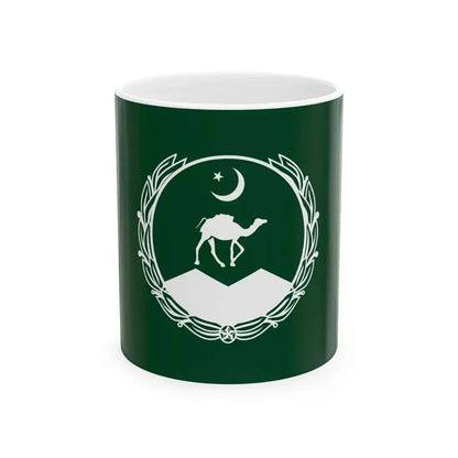 Flag of Balochistan (Pakistan) White Coffee Mug 11oz - Go Mug Yourself