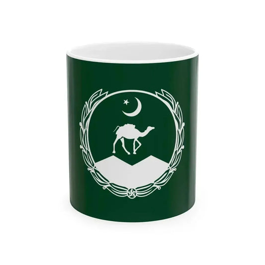 Flag of Balochistan (Pakistan) White Coffee Mug 11oz - Go Mug Yourself