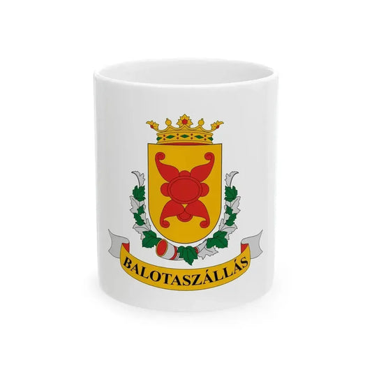 Flag of Balotaszallas (Hungary) White Coffee Mug 11oz - Go Mug Yourself