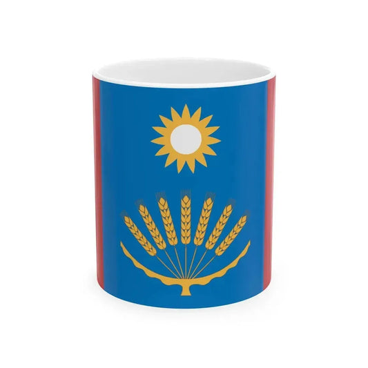Flag of Baltachevsky rayon (Russia) White Coffee Mug 11oz - Go Mug Yourself