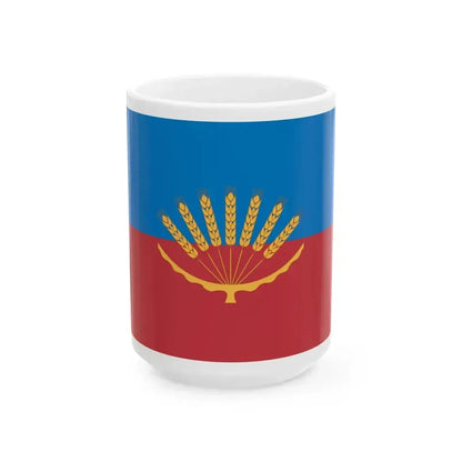 Flag of Baltachevsky rayon version (Russia) White Coffee Mug 15oz - Go Mug Yourself