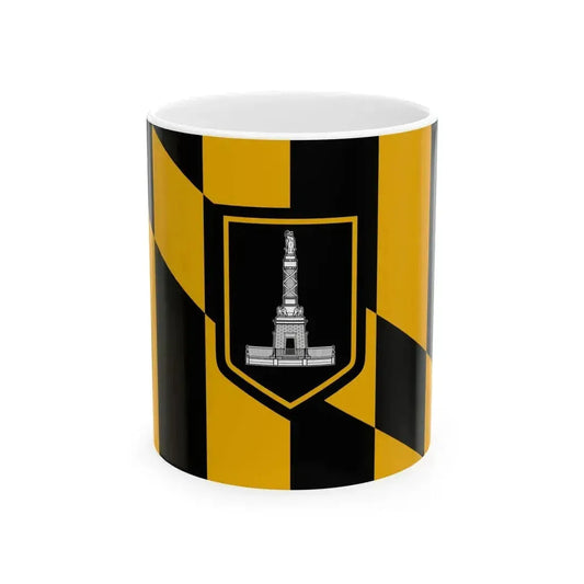 Flag of Baltimore Maryland (United States) White Coffee Mug 11oz - Go Mug Yourself