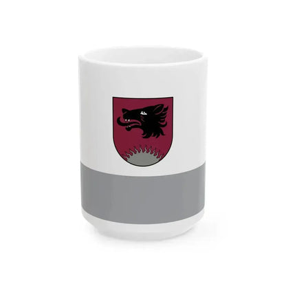 Flag of Balvu novads (Latvia) White Coffee Mug 15oz - Go Mug Yourself