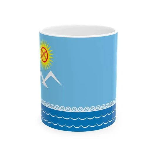 Flag of Balykchy (Kyrgyzstan) White Coffee Mug 11oz - Go Mug Yourself