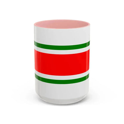 Flag of Balzan Malta - Accent Coffee Mug 15oz Pink - Go Mug Yourself