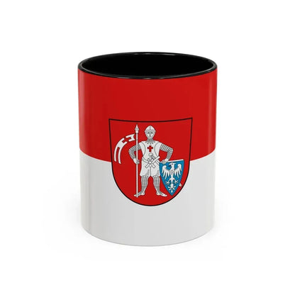 Flag of Bamberg 2 Germany - Accent Coffee Mug 11oz Black - Go Mug Yourself
