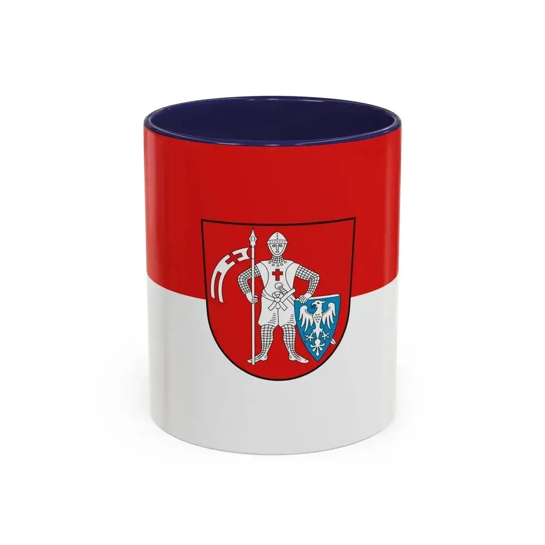 Flag of Bamberg 2 Germany - Accent Coffee Mug 11oz Navy - Go Mug Yourself