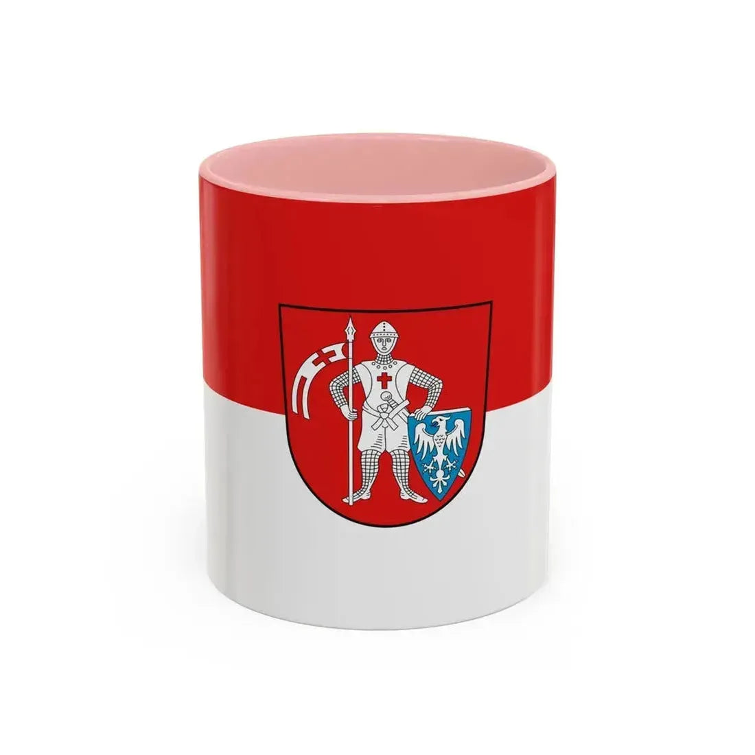 Flag of Bamberg 2 Germany - Accent Coffee Mug 11oz Pink - Go Mug Yourself
