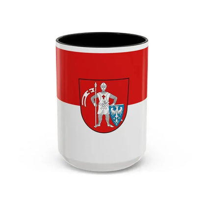 Flag of Bamberg 2 Germany - Accent Coffee Mug 15oz Black - Go Mug Yourself
