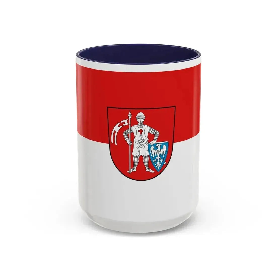 Flag of Bamberg 2 Germany - Accent Coffee Mug 15oz Navy - Go Mug Yourself