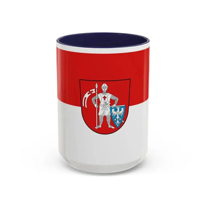 Flag of Bamberg 2 Germany - Accent Coffee Mug 15oz Navy - Go Mug Yourself