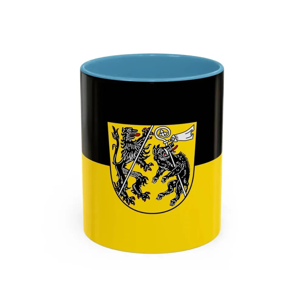 Flag of Bamberg Germany - Accent Coffee Mug 11oz Light Blue - Go Mug Yourself