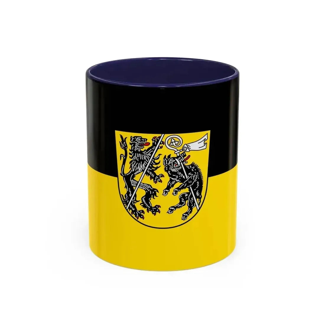 Flag of Bamberg Germany - Accent Coffee Mug 11oz Navy - Go Mug Yourself