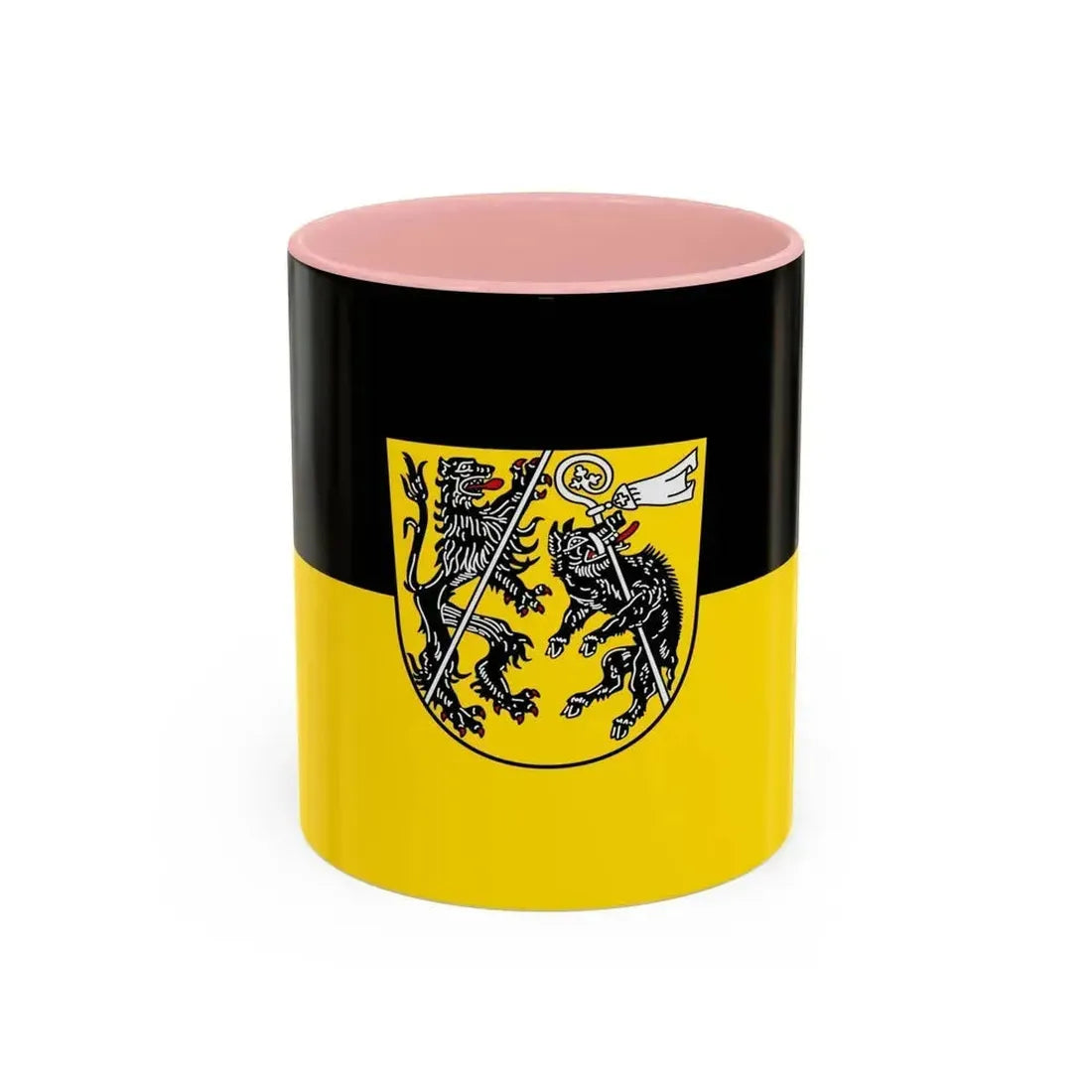Flag of Bamberg Germany - Accent Coffee Mug 11oz Pink - Go Mug Yourself