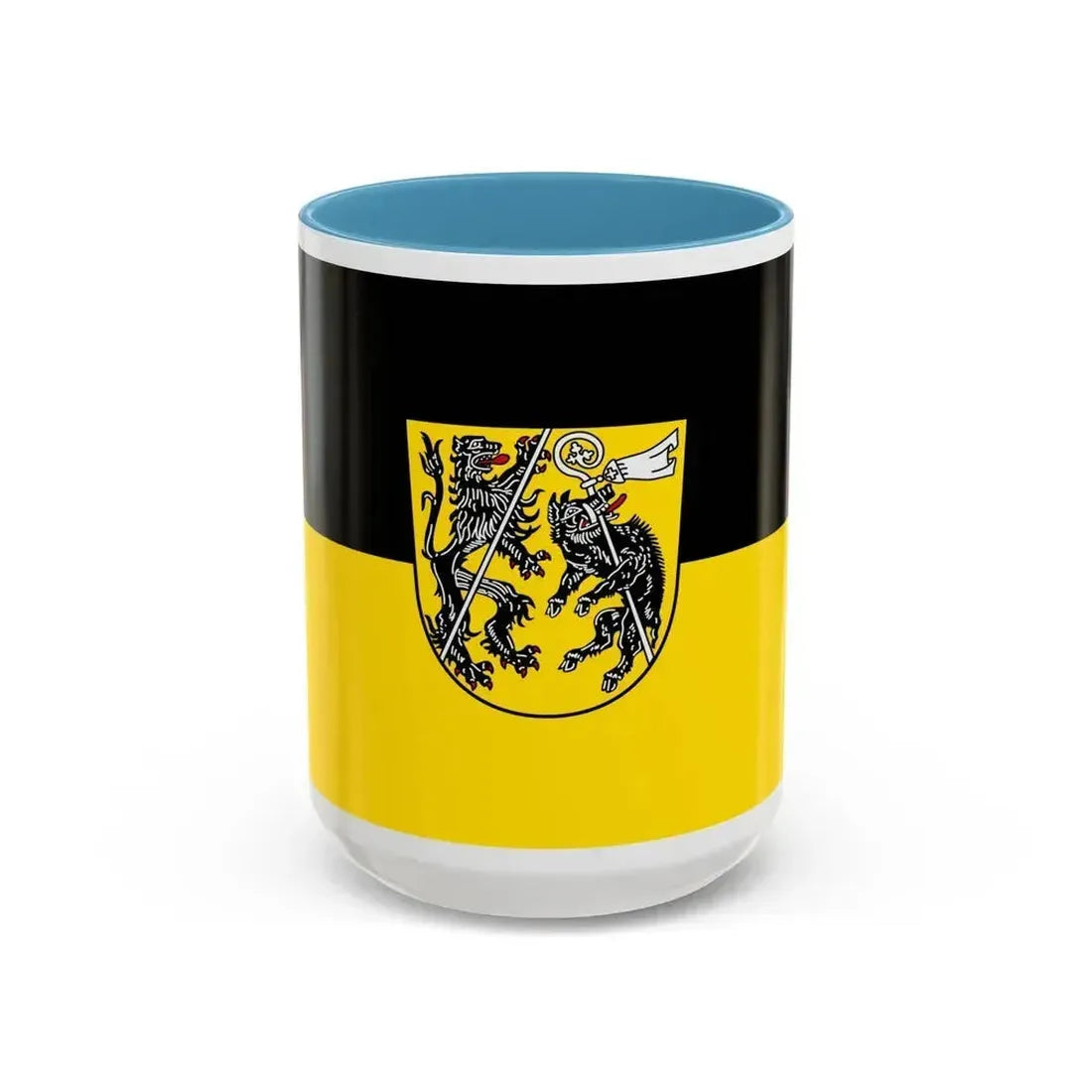 Flag of Bamberg Germany - Accent Coffee Mug 15oz Light Blue - Go Mug Yourself
