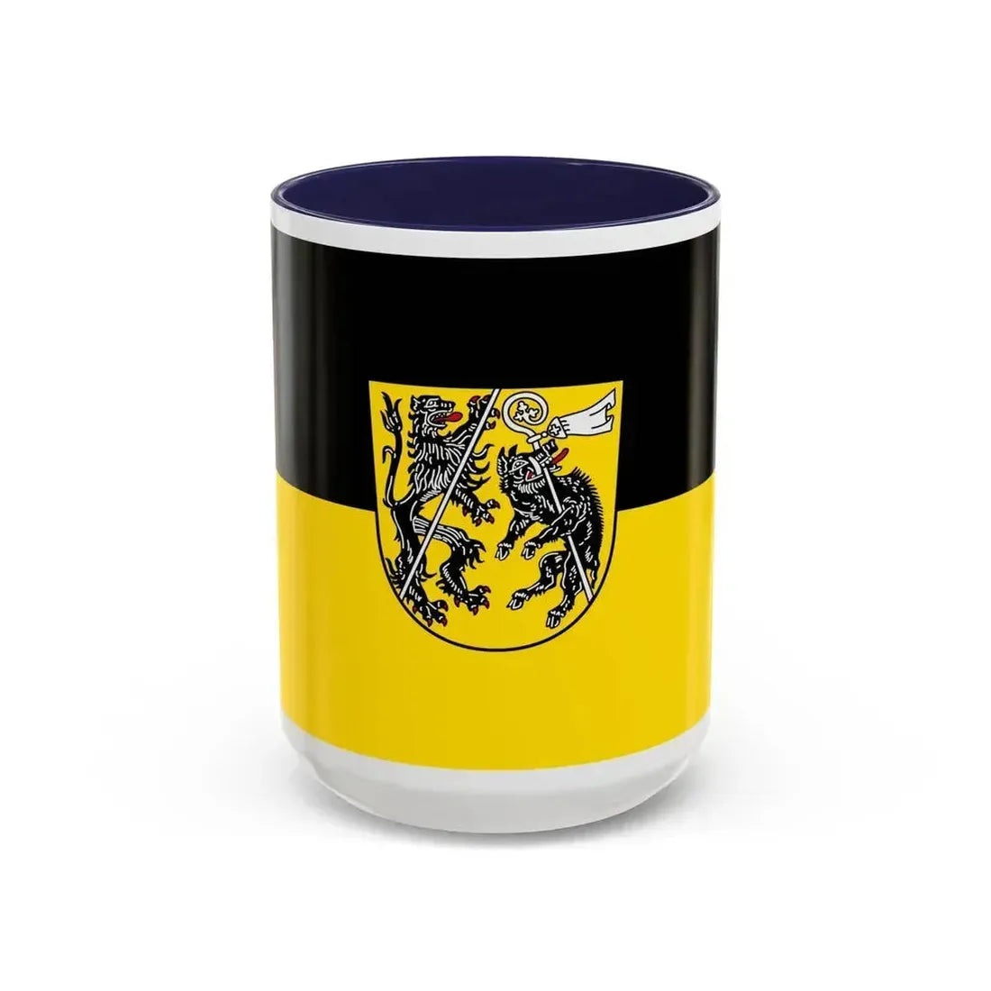 Flag of Bamberg Germany - Accent Coffee Mug 15oz Navy - Go Mug Yourself