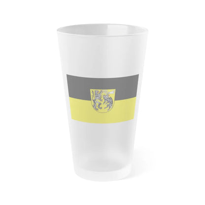 Flag of Bamberg Germany - Frosted Pint Glass 16oz-16oz-Frosted-Go Mug Yourself