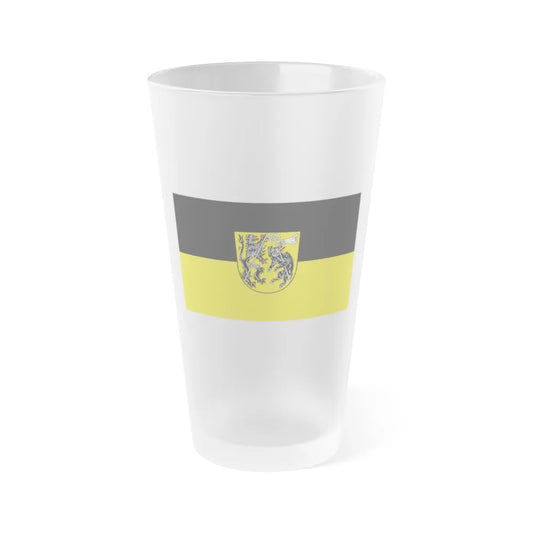 Flag of Bamberg Germany - Frosted Pint Glass 16oz-16oz-Frosted-Go Mug Yourself