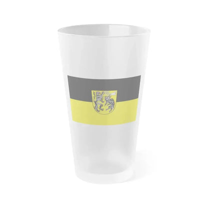 Flag of Bamberg Germany - Frosted Pint Glass 16oz 16oz Frosted - Go Mug Yourself