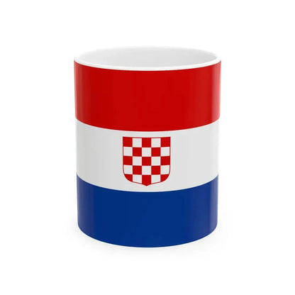 Flag of Banate of Croatia 1939-1941 (Croatia) White Coffee Mug 11oz - Go Mug Yourself