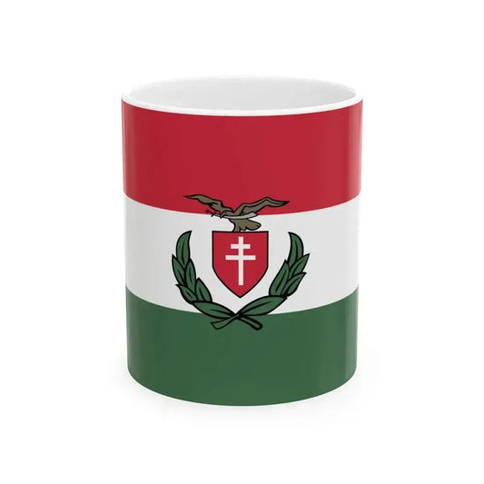 Flag of Banate of Leitha (Austria) White Coffee Mug 11oz - Go Mug Yourself