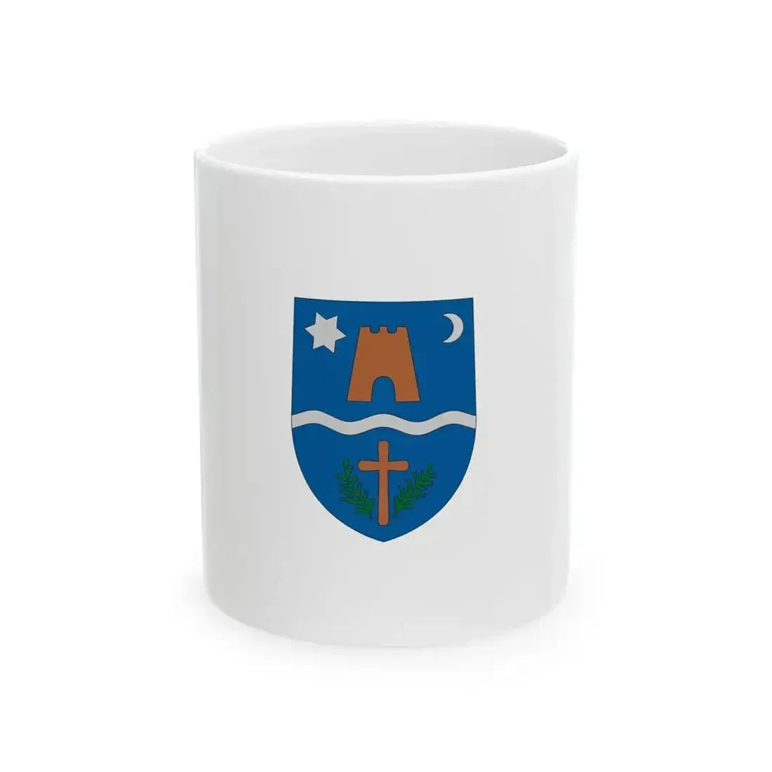 Flag of Band (Hungary) White Coffee Mug 11oz - Go Mug Yourself