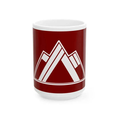 Flag of Bandai Fukushima (Japan) White Coffee Mug 15oz - Go Mug Yourself