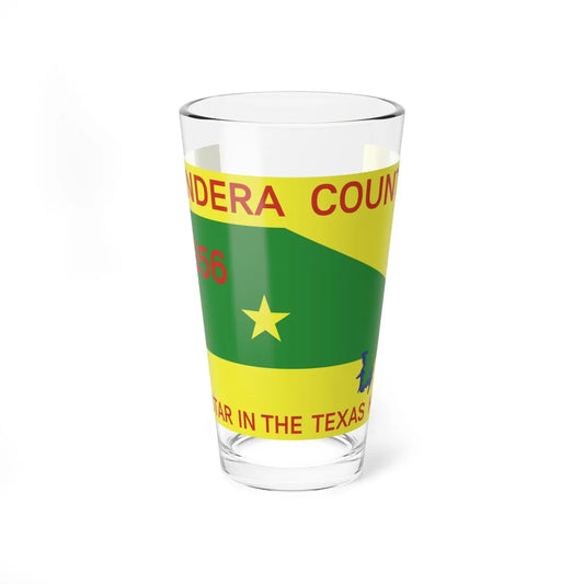 Flag of Bandera County Texas (United States) Pint Glass 16oz 16oz - Go Mug Yourself