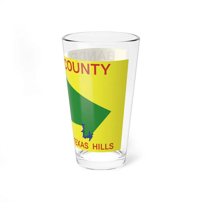 Flag of Bandera County Texas (United States) Pint Glass 16oz - Go Mug Yourself