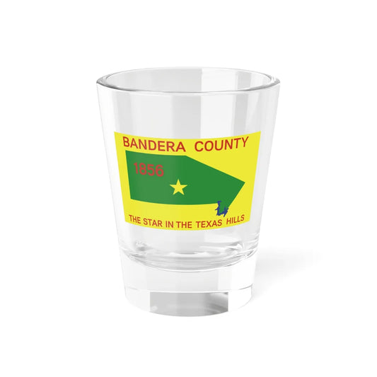 Flag of Bandera County Texas (United States) Shot Glass 1.5oz 1.5oz - Go Mug Yourself