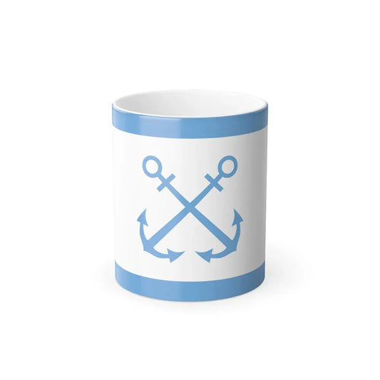 Flag of Bandera de Prefectura Naval Argentina - Color Changing Coffee Mug 11oz - Go Mug Yourself